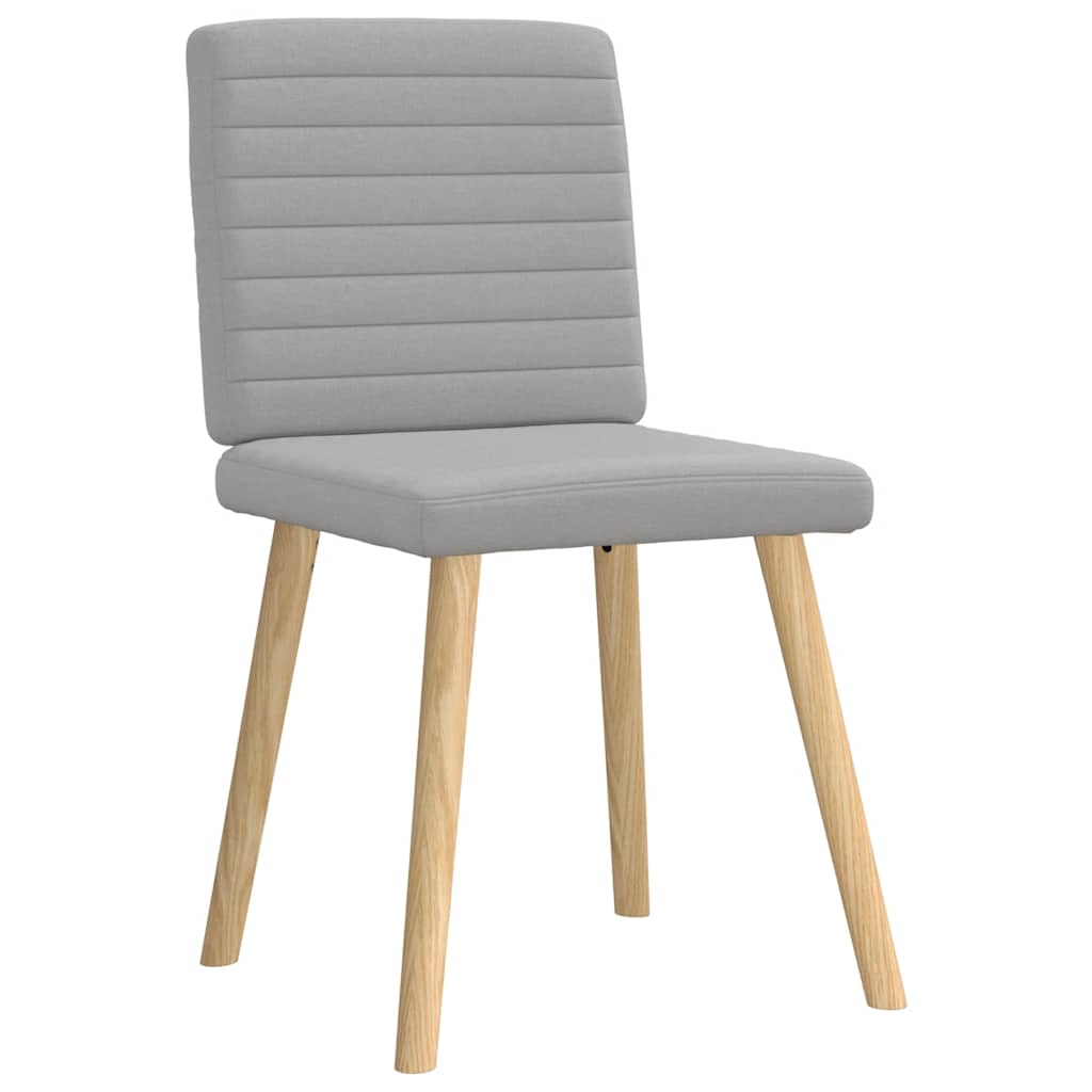 Eetkamerstoelen 4 st stof wolk grijs is nu te koop bij PeponiXL, paradijselijk wonen!