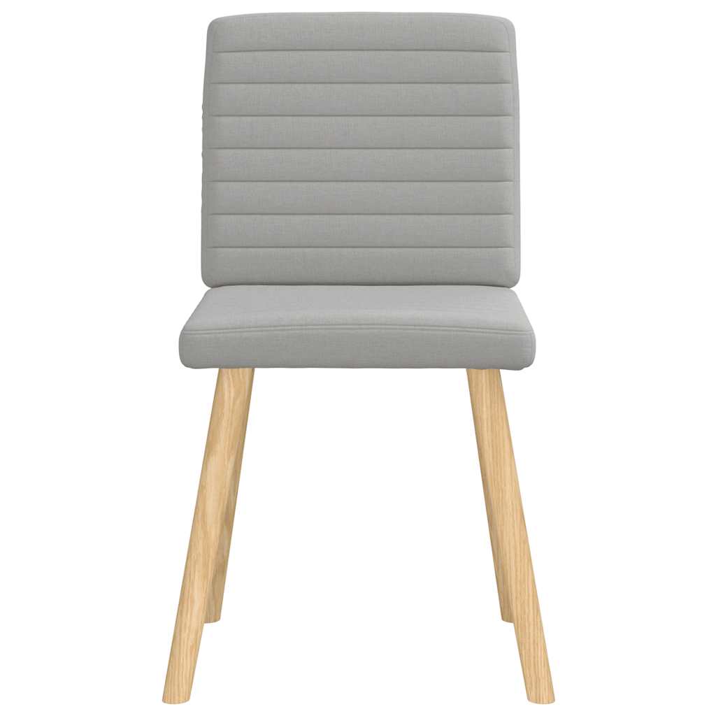 Eetkamerstoelen 4 st stof wolk grijs is nu te koop bij PeponiXL, paradijselijk wonen!