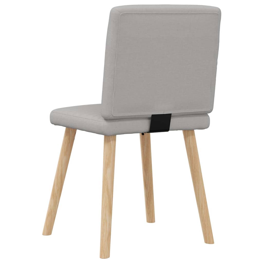 Eetkamerstoelen 4 st stof wolk grijs is nu te koop bij PeponiXL, paradijselijk wonen!
