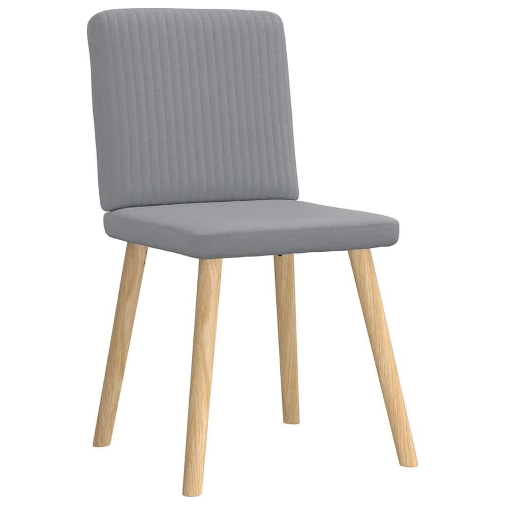 Eetkamerstoelen 4 st stof lichtgrijs is nu te koop bij PeponiXL, paradijselijk wonen!