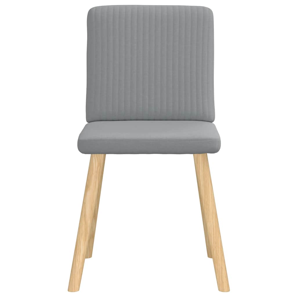 Eetkamerstoelen 4 st stof lichtgrijs is nu te koop bij PeponiXL, paradijselijk wonen!
