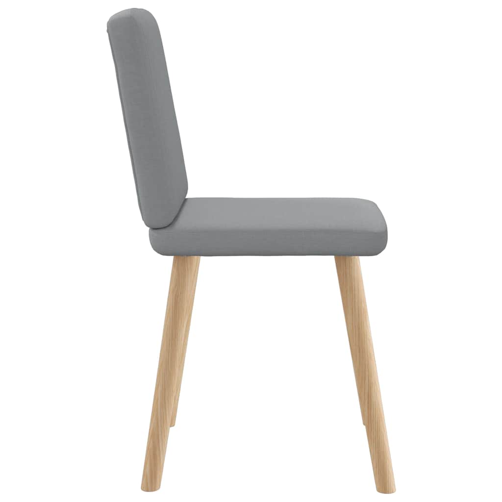 Eetkamerstoelen 4 st stof lichtgrijs is nu te koop bij PeponiXL, paradijselijk wonen!