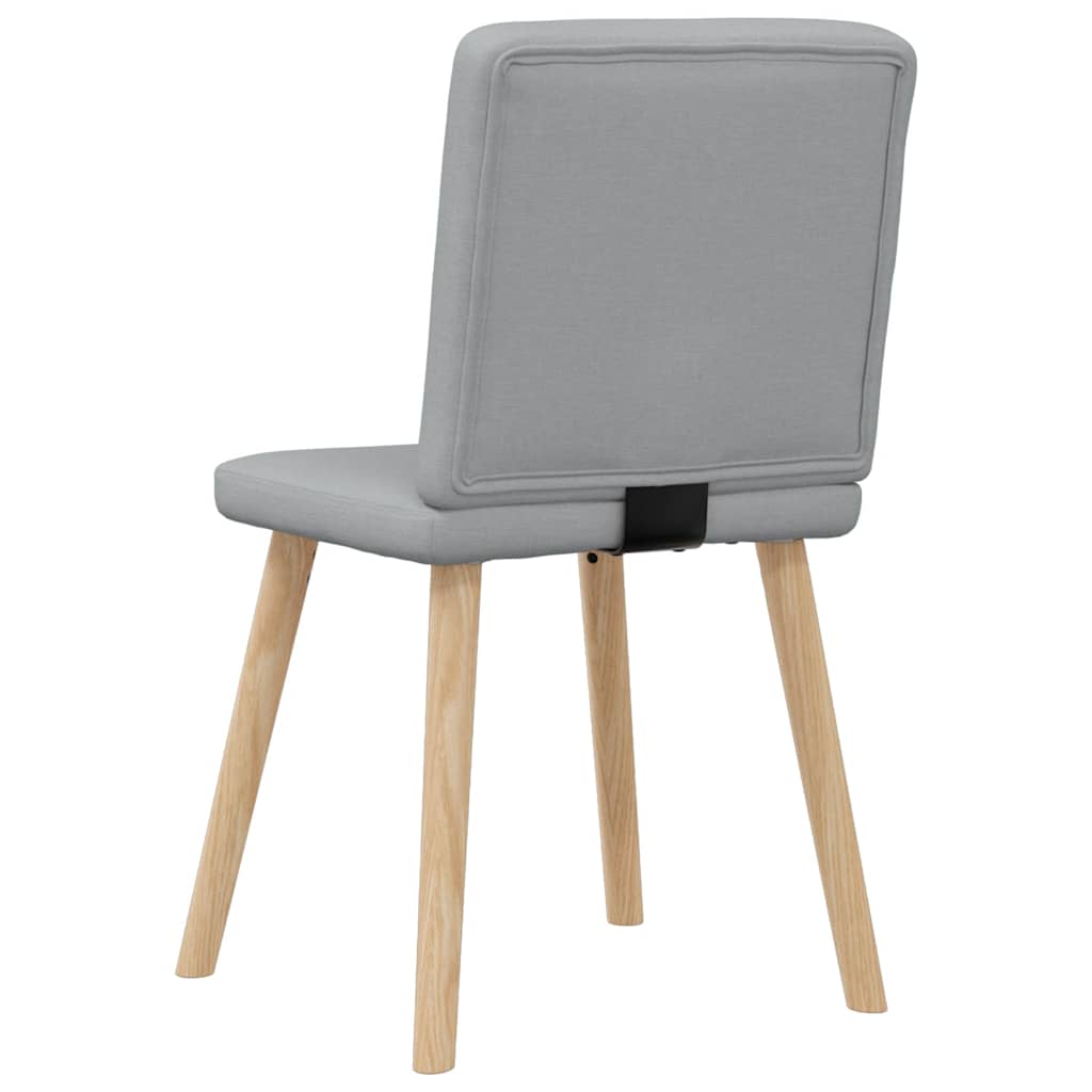 Eetkamerstoelen 4 st stof lichtgrijs is nu te koop bij PeponiXL, paradijselijk wonen!