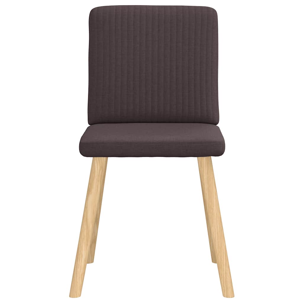 Eetkamerstoelen 4 st stof donkerbruin is nu te koop bij PeponiXL, paradijselijk wonen!
