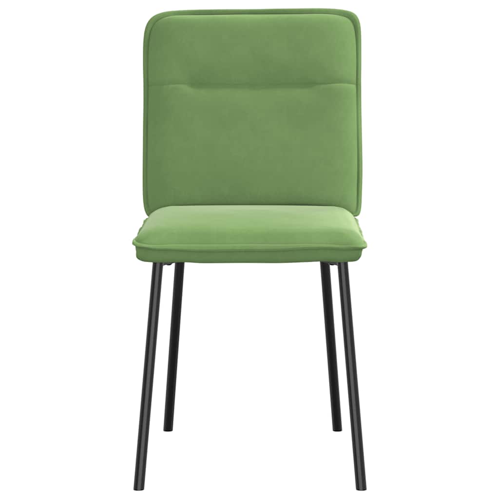 Eetkamerstoelen 4 st fluweel lichtgroen is nu te koop bij PeponiXL, paradijselijk wonen!