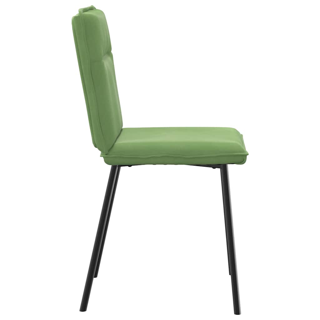 Eetkamerstoelen 4 st fluweel lichtgroen is nu te koop bij PeponiXL, paradijselijk wonen!