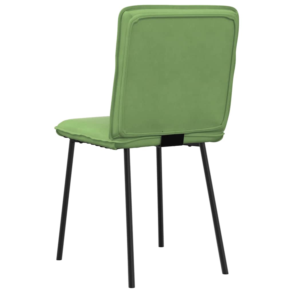 Eetkamerstoelen 4 st fluweel lichtgroen is nu te koop bij PeponiXL, paradijselijk wonen!