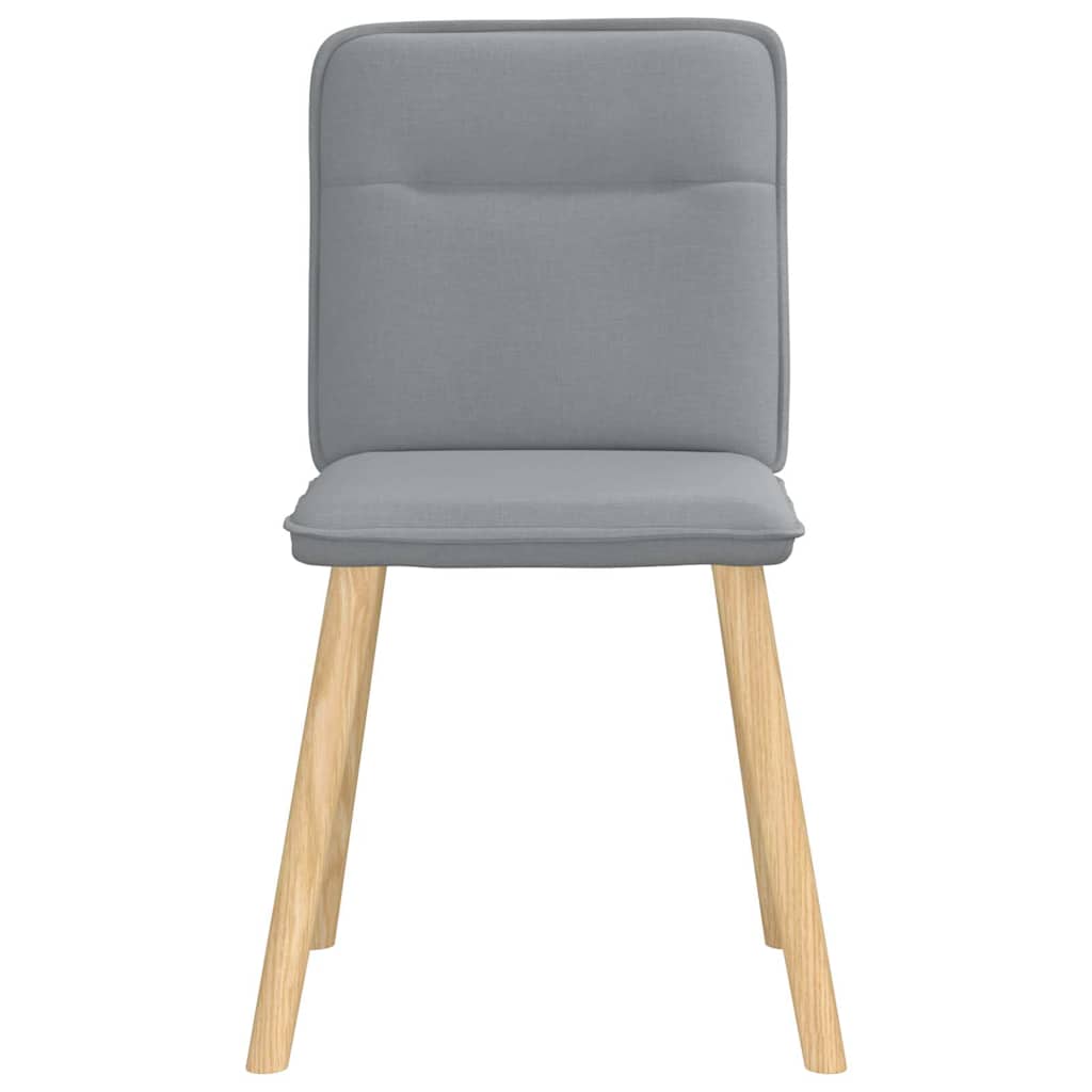 Eetkamerstoelen 4 st stof lichtgrijs is nu te koop bij PeponiXL, paradijselijk wonen!