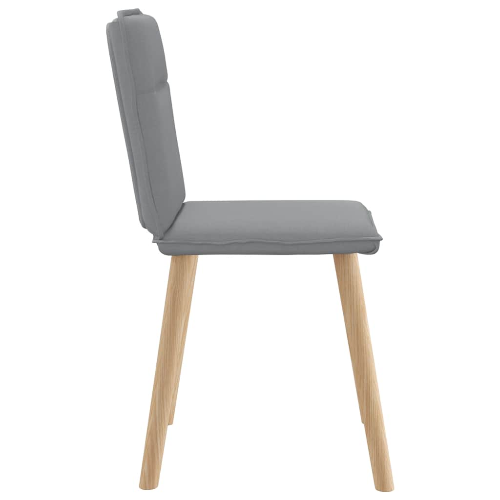Eetkamerstoelen 4 st stof lichtgrijs is nu te koop bij PeponiXL, paradijselijk wonen!