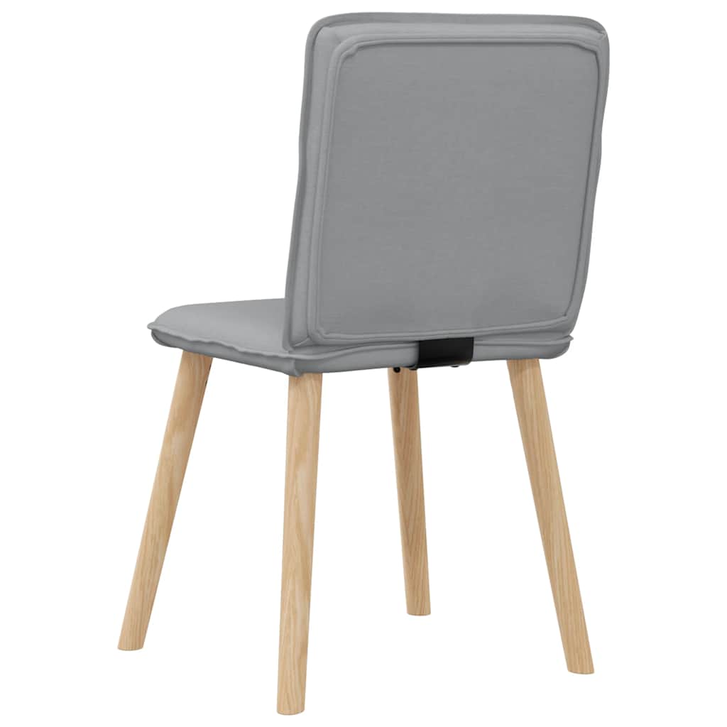 Eetkamerstoelen 4 st stof lichtgrijs is nu te koop bij PeponiXL, paradijselijk wonen!