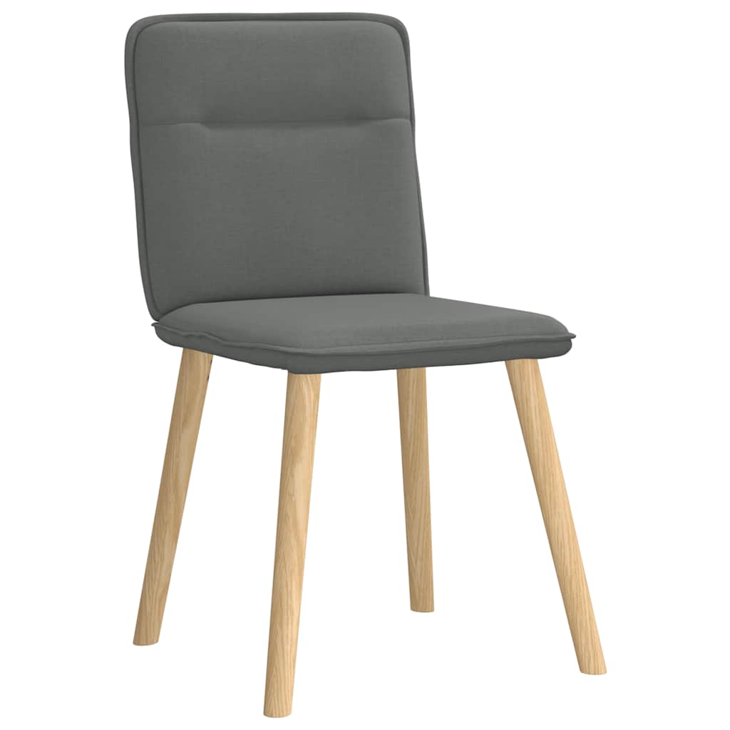 Eetkamerstoelen 4 st stof donkergrijs is nu te koop bij PeponiXL, paradijselijk wonen!