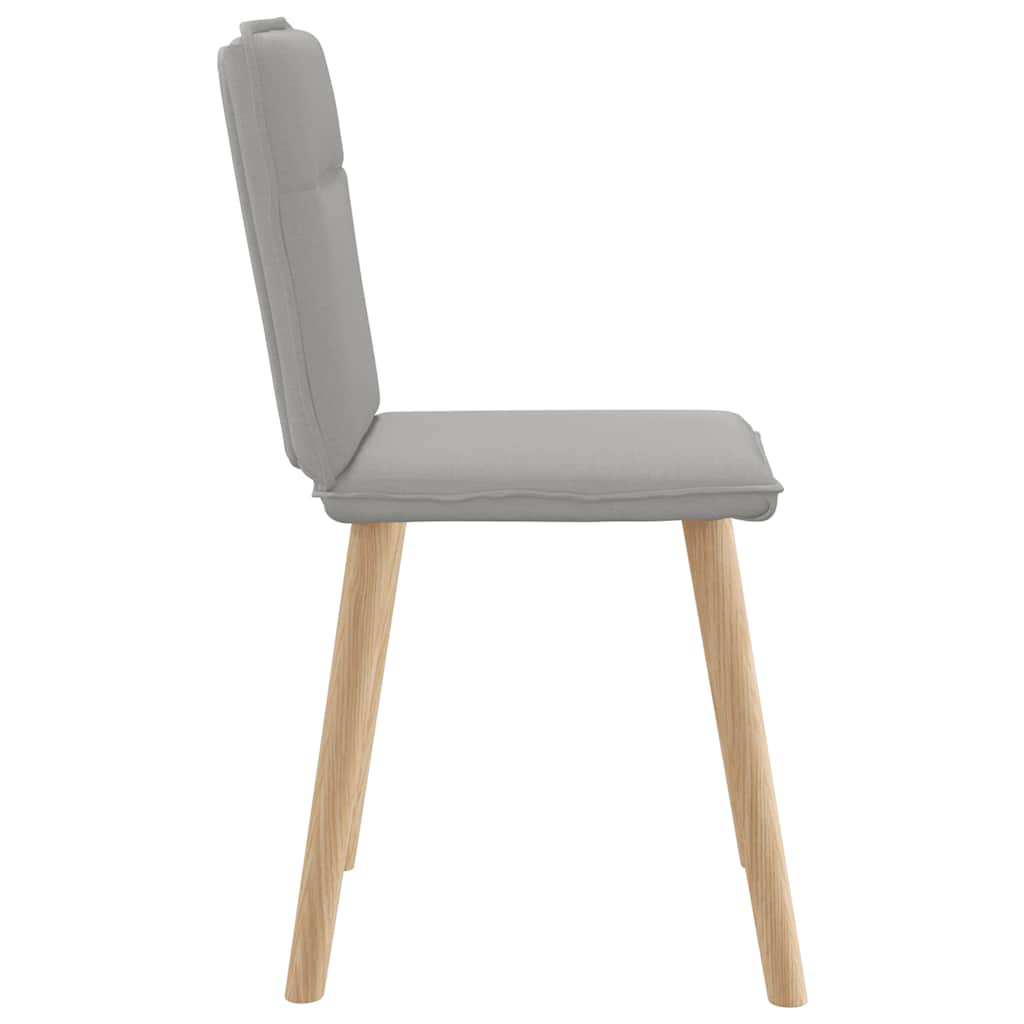 Eetkamerstoelen 4 st stof wolk grijs is nu te koop bij PeponiXL, paradijselijk wonen!