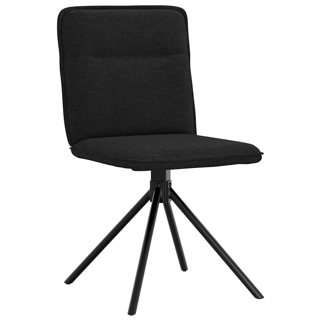 Eetkamerstoelen 4 st stof zwart is nu te koop bij PeponiXL, paradijselijk wonen!