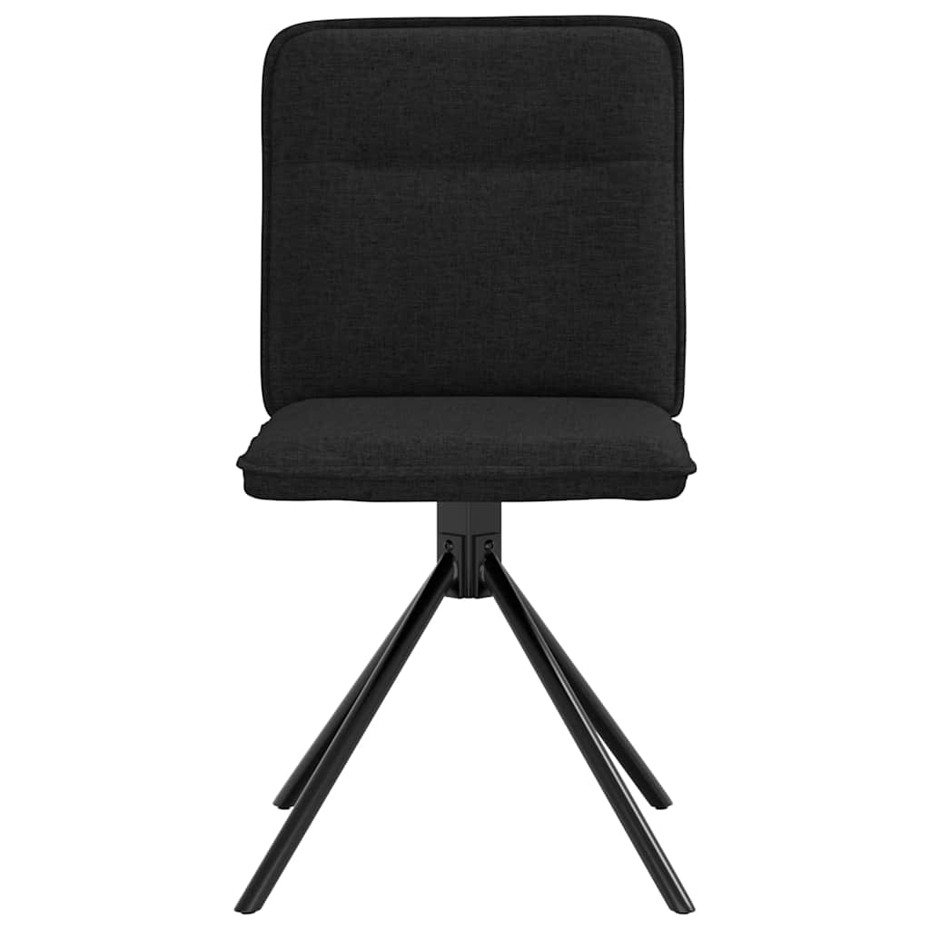 Eetkamerstoelen 4 st stof zwart is nu te koop bij PeponiXL, paradijselijk wonen!