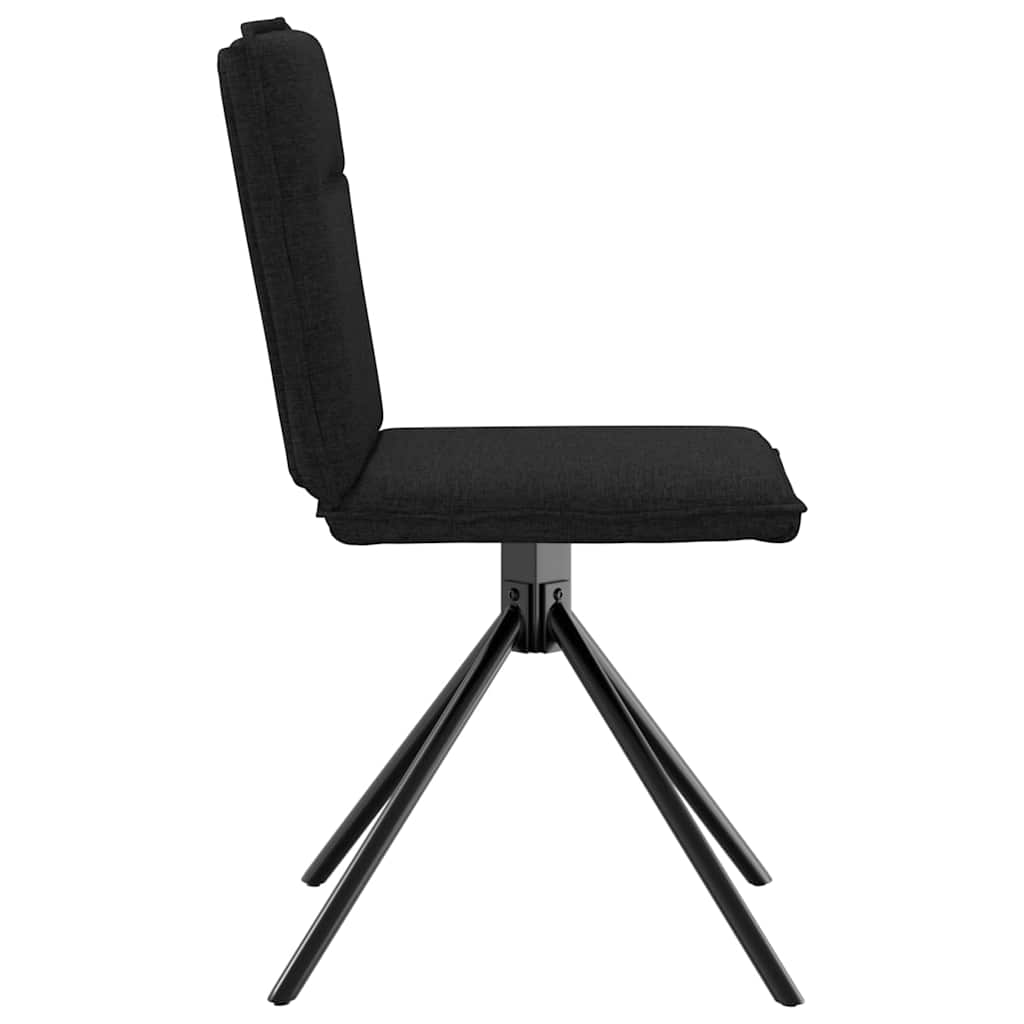 Eetkamerstoelen 4 st stof zwart is nu te koop bij PeponiXL, paradijselijk wonen!