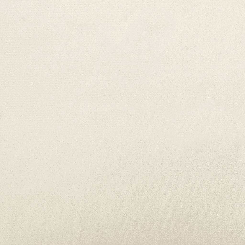 Eetkamerstoelen 4 st fluweel crèmekleurig is nu te koop bij PeponiXL, paradijselijk wonen!