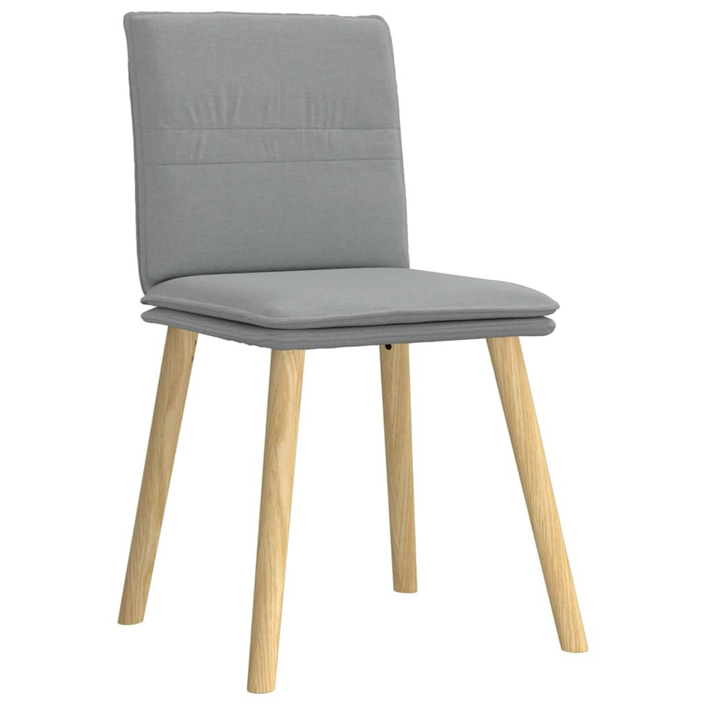 Eetkamerstoelen 4 st stof lichtgrijs is nu te koop bij PeponiXL, paradijselijk wonen!