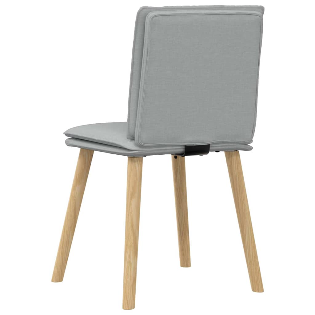 Eetkamerstoelen 4 st stof lichtgrijs is nu te koop bij PeponiXL, paradijselijk wonen!