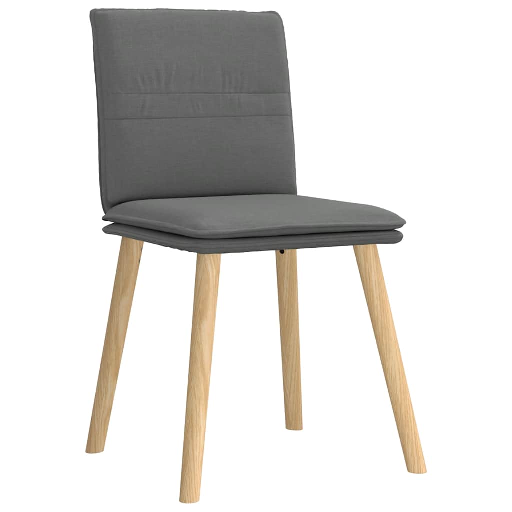 Eetkamerstoelen 4 st stof donkergrijs is nu te koop bij PeponiXL, paradijselijk wonen!