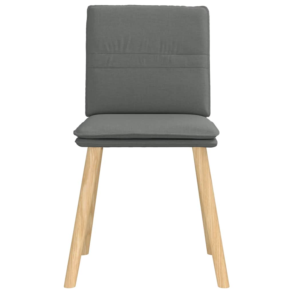 Eetkamerstoelen 4 st stof donkergrijs is nu te koop bij PeponiXL, paradijselijk wonen!