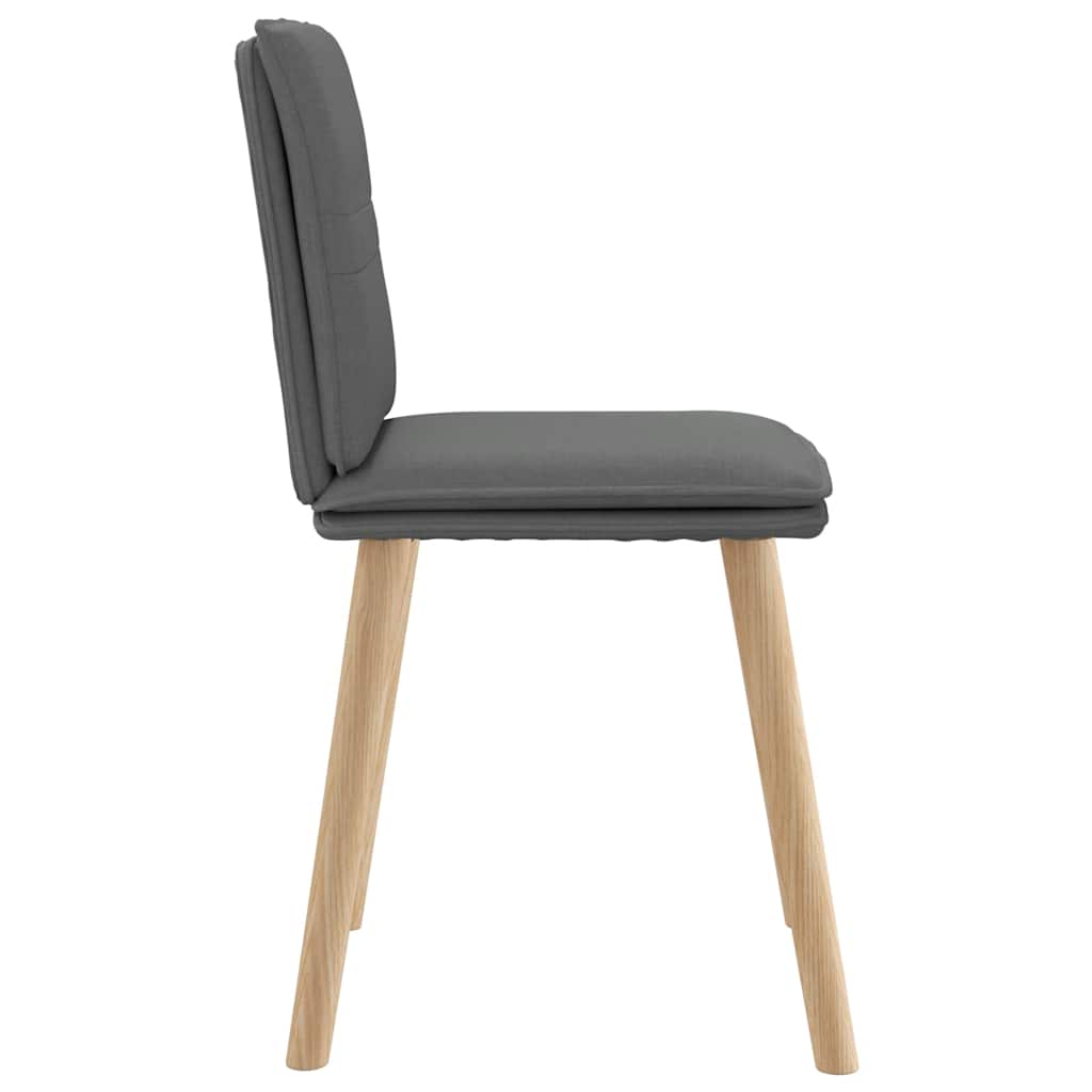 Eetkamerstoelen 4 st stof donkergrijs is nu te koop bij PeponiXL, paradijselijk wonen!