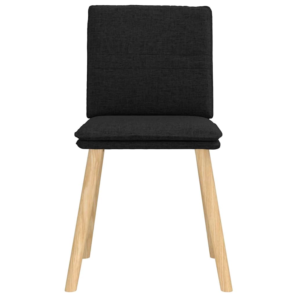 Eetkamerstoelen 4 st stof zwart is nu te koop bij PeponiXL, paradijselijk wonen!
