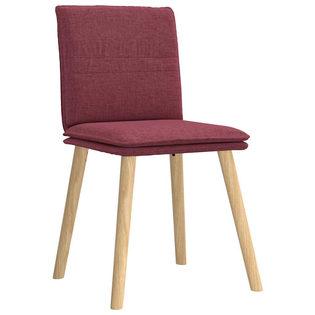 Eetkamerstoelen 4 st stof wijnrood is nu te koop bij PeponiXL, paradijselijk wonen!