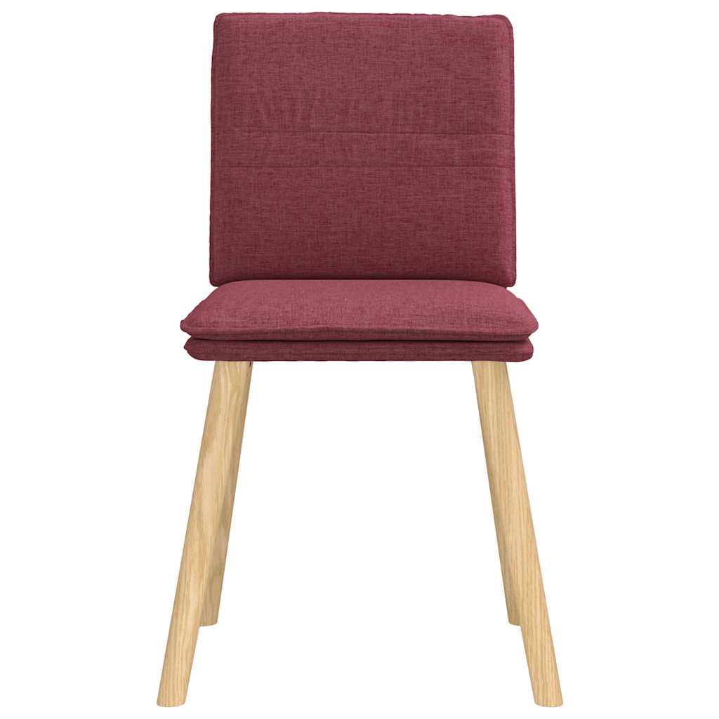 Eetkamerstoelen 4 st stof wijnrood is nu te koop bij PeponiXL, paradijselijk wonen!