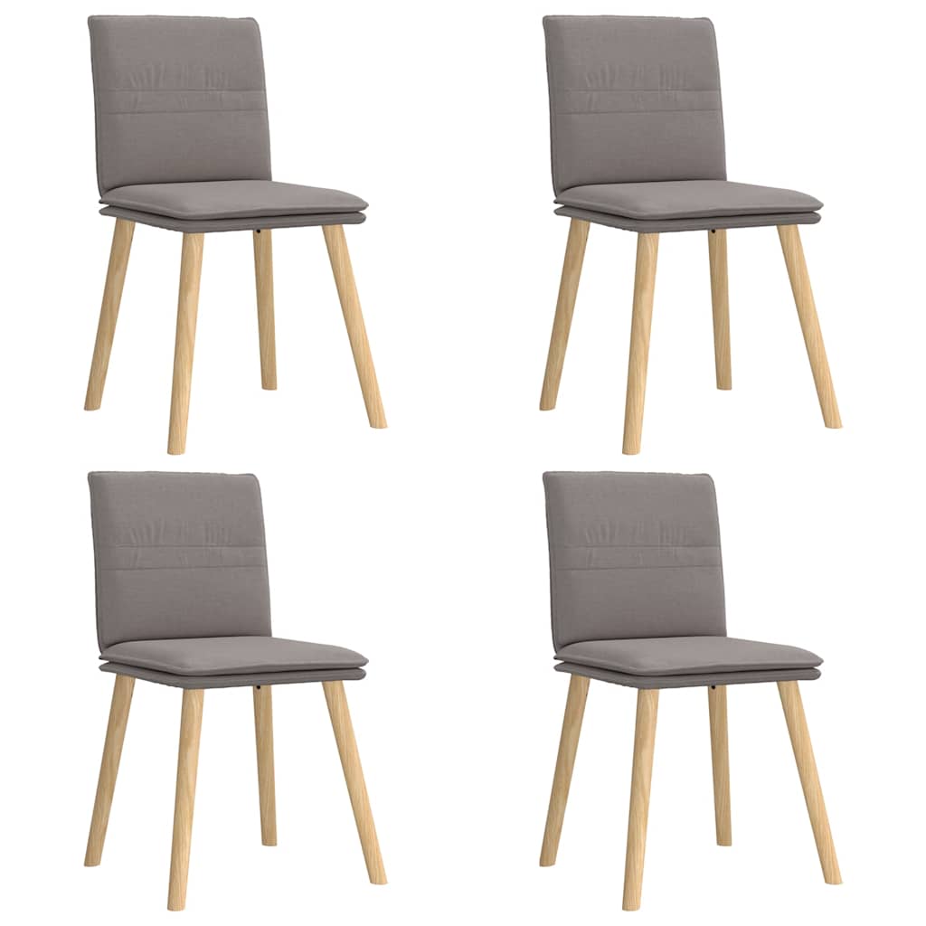 Eetkamerstoelen 4 st draaibaar stof taupe is nu te koop bij PeponiXL, paradijselijk wonen!