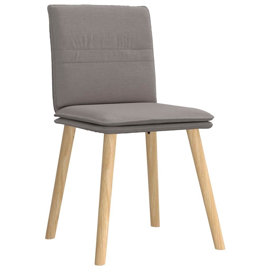 Eetkamerstoelen 4 st draaibaar stof taupe is nu te koop bij PeponiXL, paradijselijk wonen!