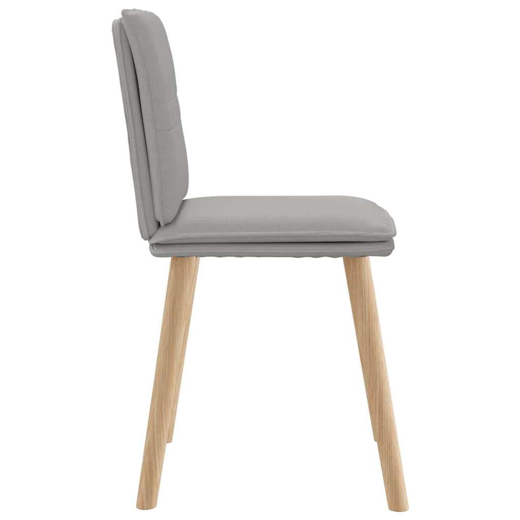 Eetkamerstoelen 4 st stof wolk grijs is nu te koop bij PeponiXL, paradijselijk wonen!