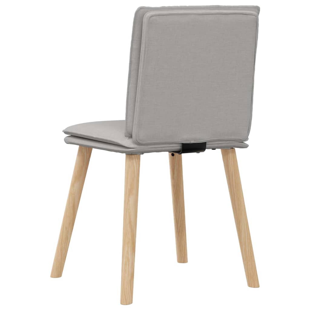 Eetkamerstoelen 4 st stof wolk grijs is nu te koop bij PeponiXL, paradijselijk wonen!