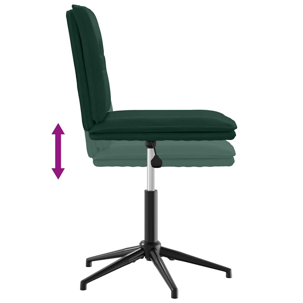 Eetkamerstoelen 2 st fluweel donkergroen is nu te koop bij PeponiXL, paradijselijk wonen!