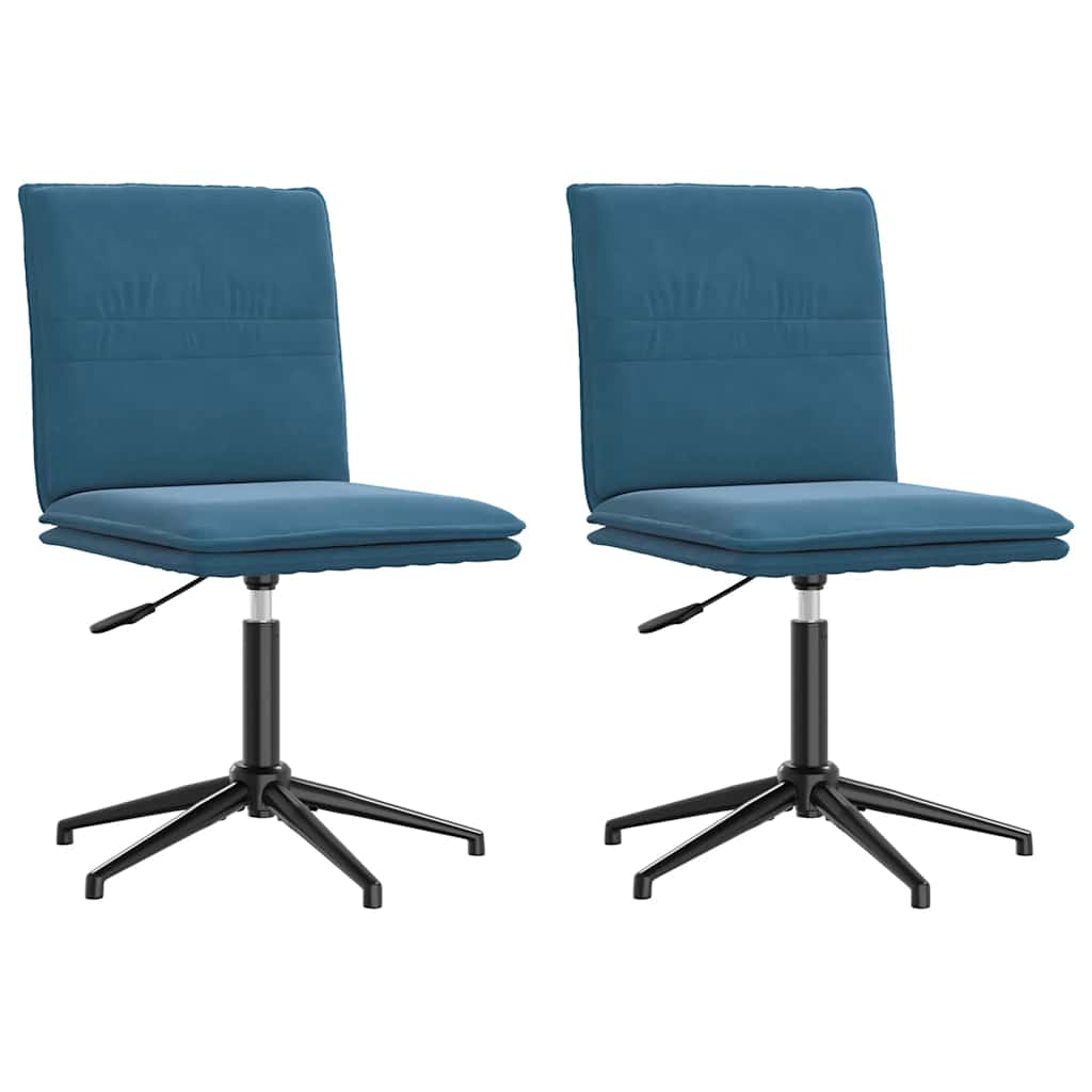 Eetkamerstoelen 2 st fluweel blauw is nu te koop bij PeponiXL, paradijselijk wonen!