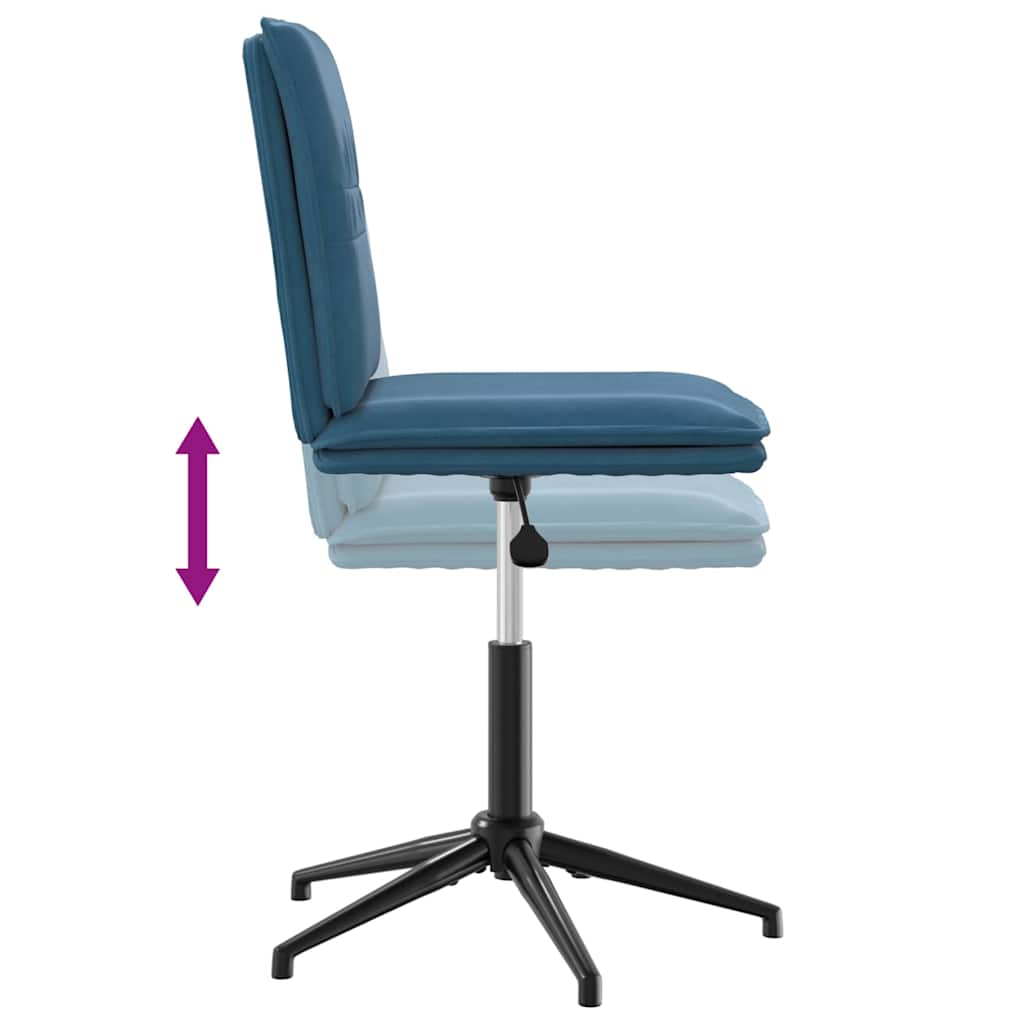 Eetkamerstoelen 2 st fluweel blauw is nu te koop bij PeponiXL, paradijselijk wonen!