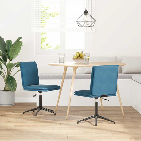 Eetkamerstoelen 2 st fluweel blauw is nu te koop bij PeponiXL, paradijselijk wonen!