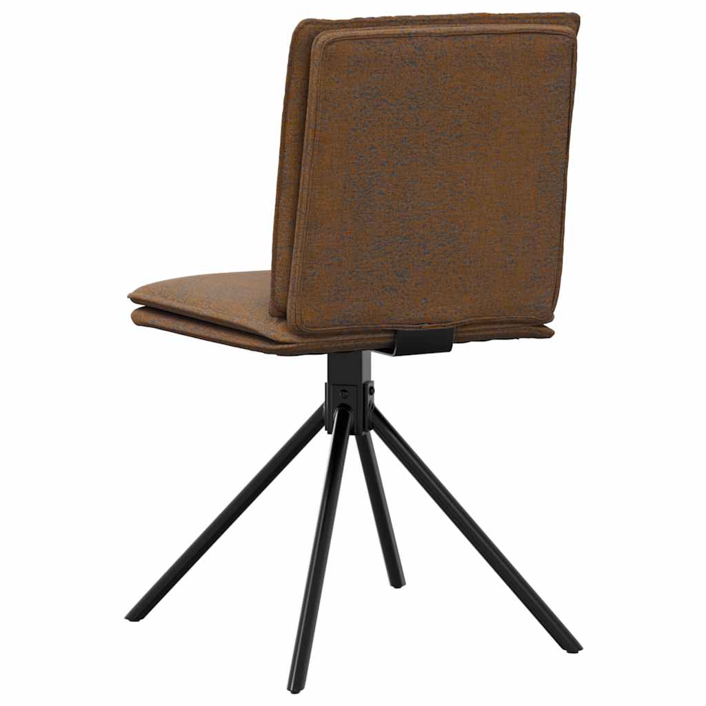 Eetkamerstoelen 4 st kunstsuède bruin is nu te koop bij PeponiXL, paradijselijk wonen!
