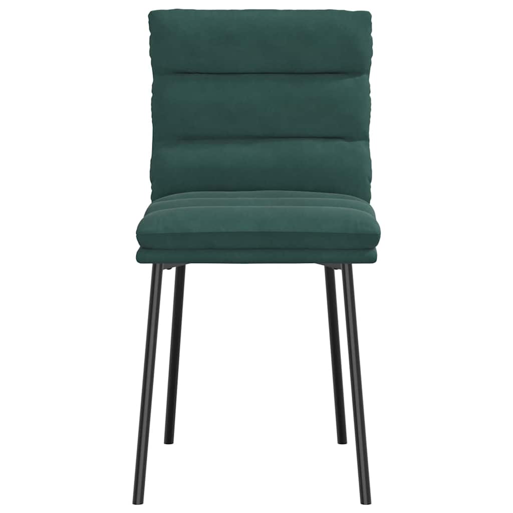 Eetkamerstoelen 4 st fluweel donkergroen is nu te koop bij PeponiXL, paradijselijk wonen!