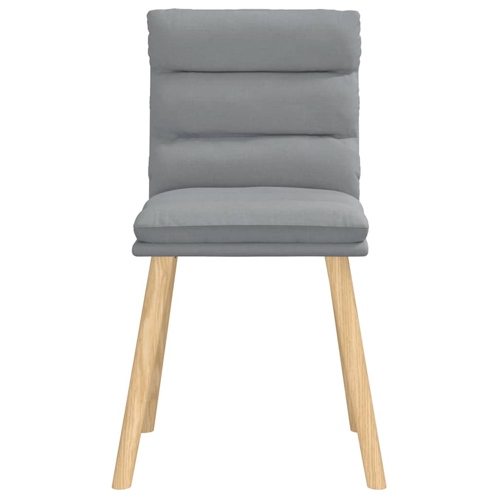 Eetkamerstoelen 4 st stof lichtgrijs is nu te koop bij PeponiXL, paradijselijk wonen!