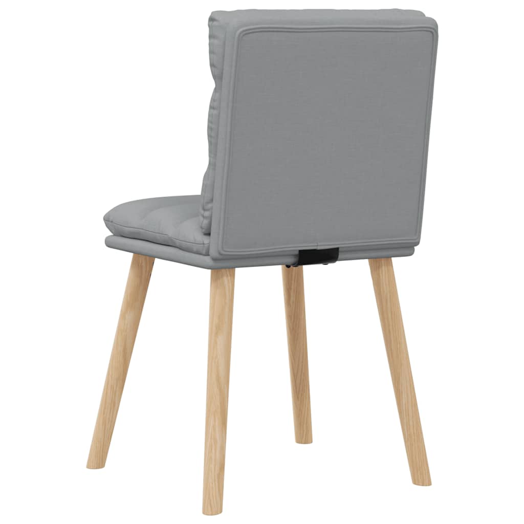Eetkamerstoelen 4 st stof lichtgrijs is nu te koop bij PeponiXL, paradijselijk wonen!