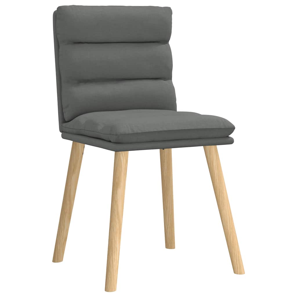 Eetkamerstoelen 4 st stof donkergrijs is nu te koop bij PeponiXL, paradijselijk wonen!