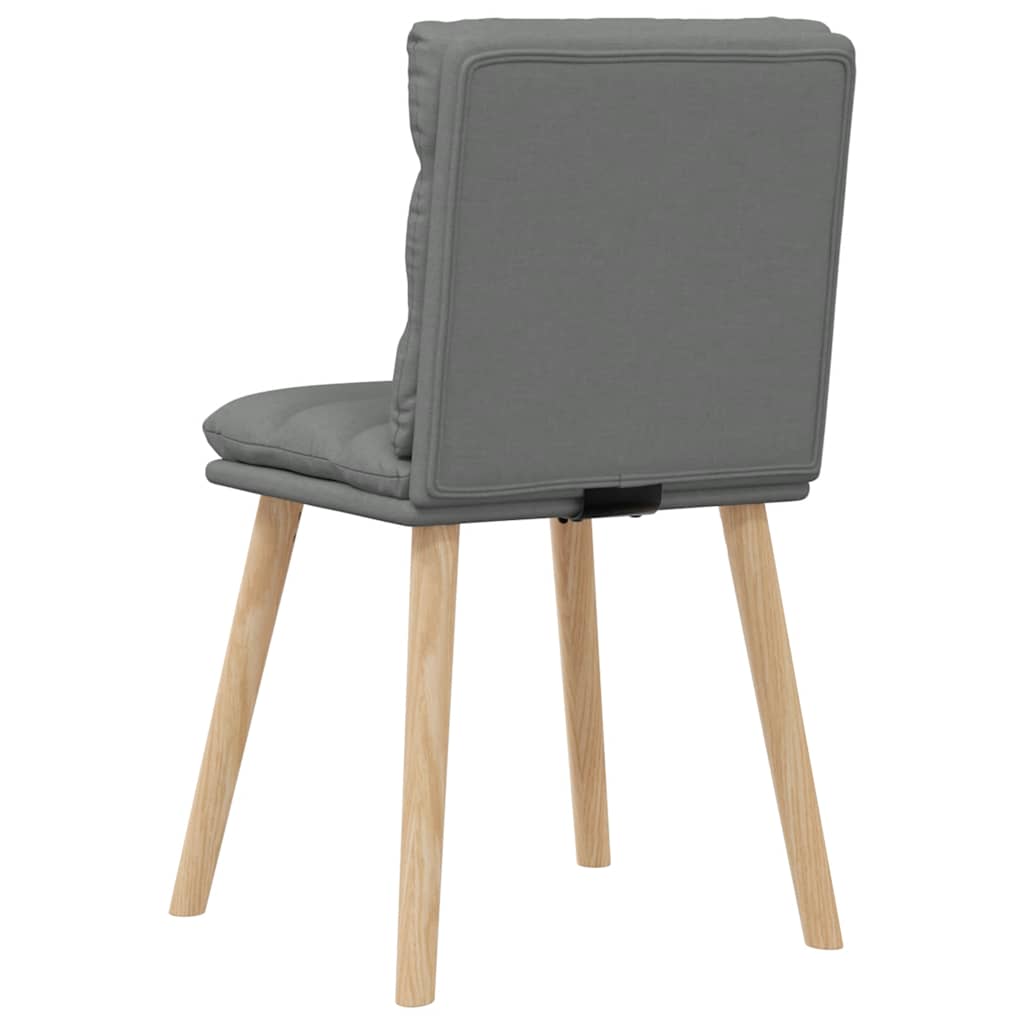 Eetkamerstoelen 4 st stof donkergrijs is nu te koop bij PeponiXL, paradijselijk wonen!