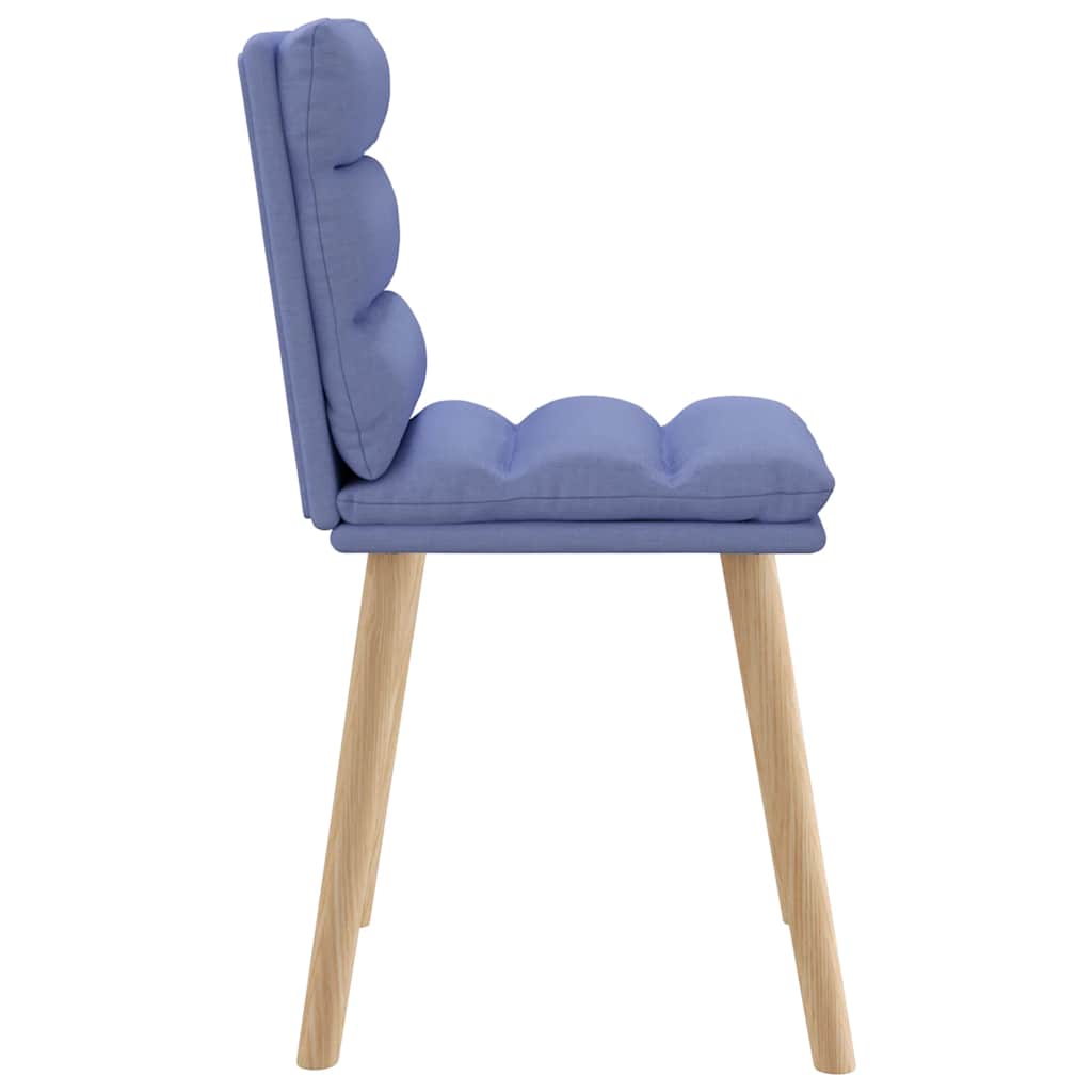 Eetkamerstoelen 4 st stof jeansblauw is nu te koop bij PeponiXL, paradijselijk wonen!