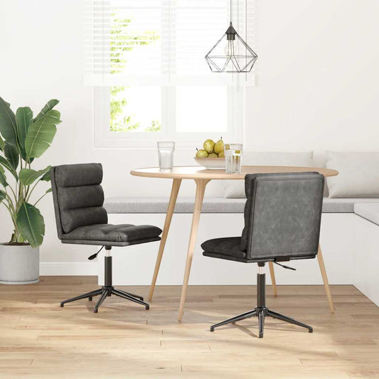 Eetkamerstoelen 2 st kunstleer zwart is nu te koop bij PeponiXL, paradijselijk wonen!