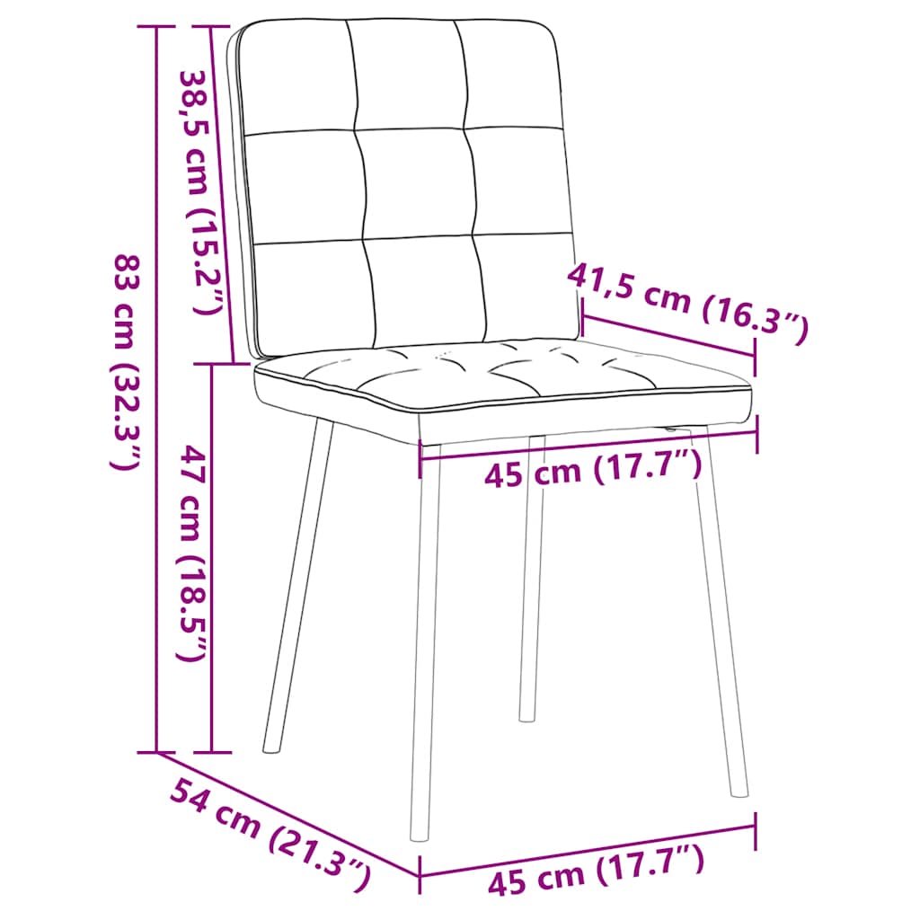 Eetkamerstoelen 6 st fluweel donkergrijs is nu te koop bij PeponiXL, paradijselijk wonen!