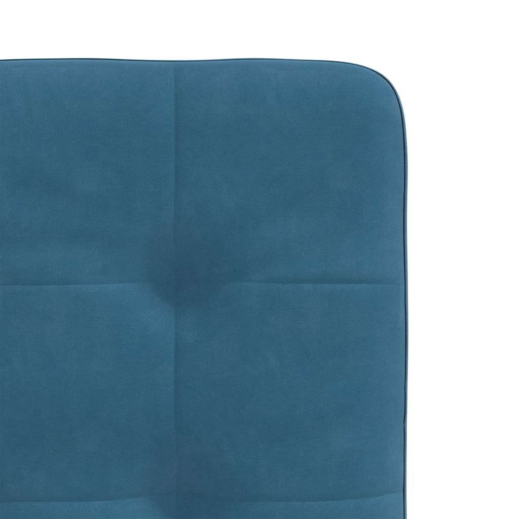 Eetkamerstoelen 6 st fluweel blauw is nu te koop bij PeponiXL, paradijselijk wonen!