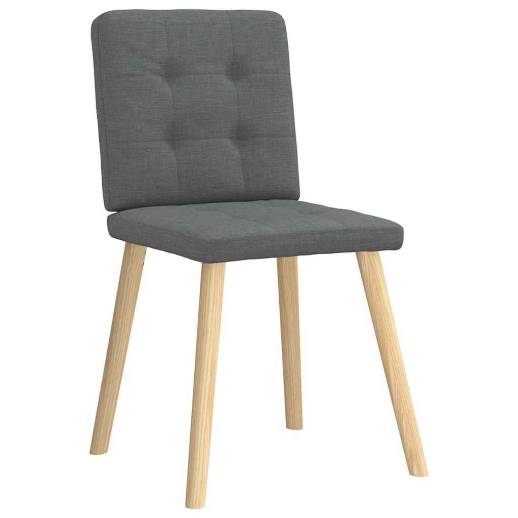 Eetkamerstoelen 6 st stof donkergrijs is nu te koop bij PeponiXL, paradijselijk wonen!