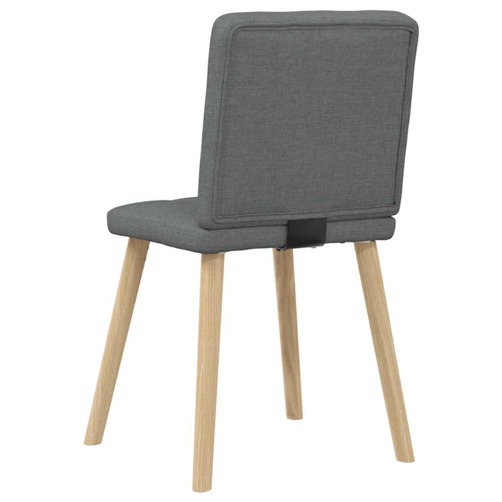 Eetkamerstoelen 6 st stof donkergrijs is nu te koop bij PeponiXL, paradijselijk wonen!