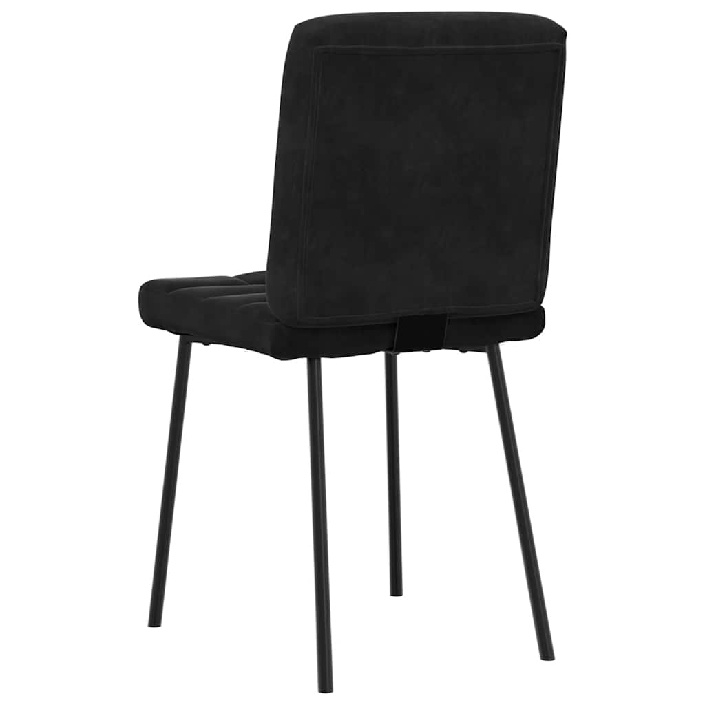Eetkamerstoelen 6 st fluweel zwart is nu te koop bij PeponiXL, paradijselijk wonen!
