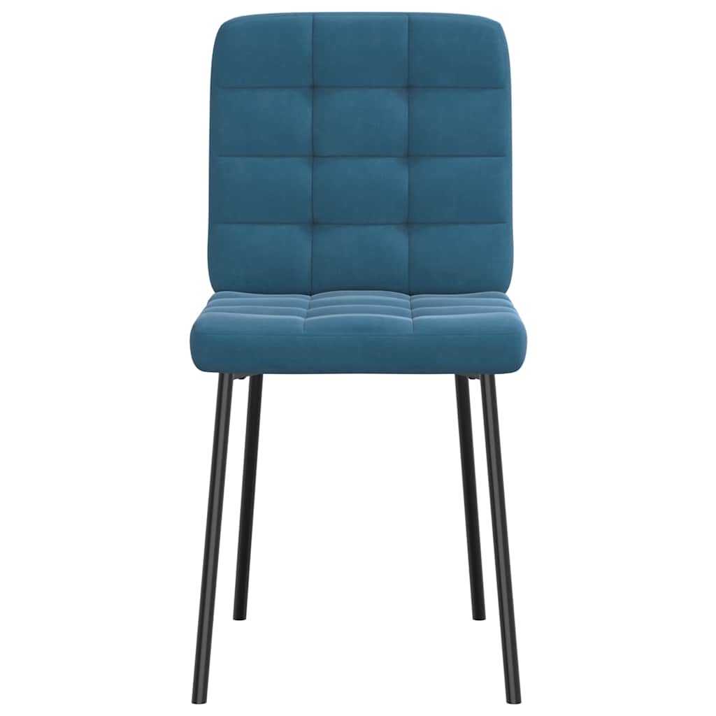 Eetkamerstoelen 6 st fluweel blauw is nu te koop bij PeponiXL, paradijselijk wonen!